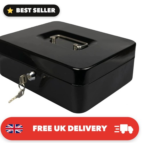 Steel petty cash box with - cash,