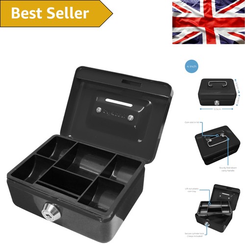 Stylish key lockable cash box - key,