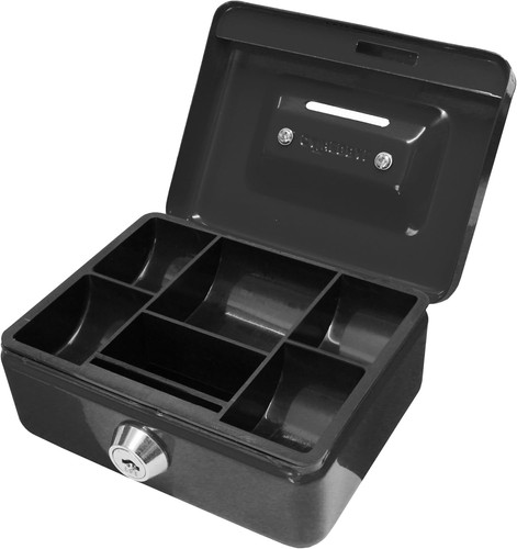 Key lockable cash box with - lockable,