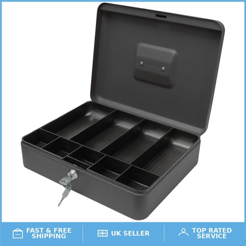 Inch key lockable cash box - 12-inch,