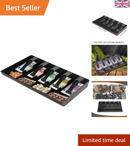 Durable black cash drawer - cash,