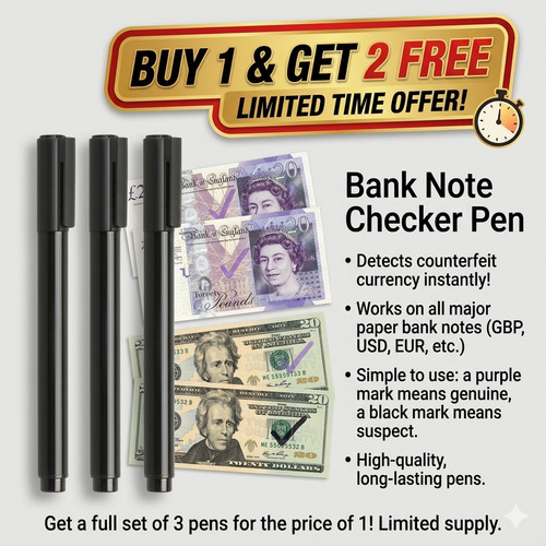Bank note checker pen - checker,
