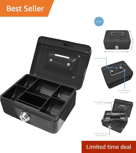 Compact cash box - box, lock