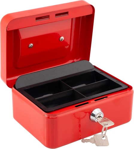 Stylish red locking cash - 6",