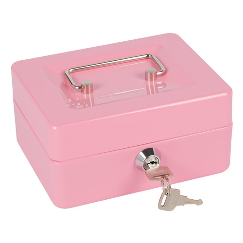 Money tin box with key - money,